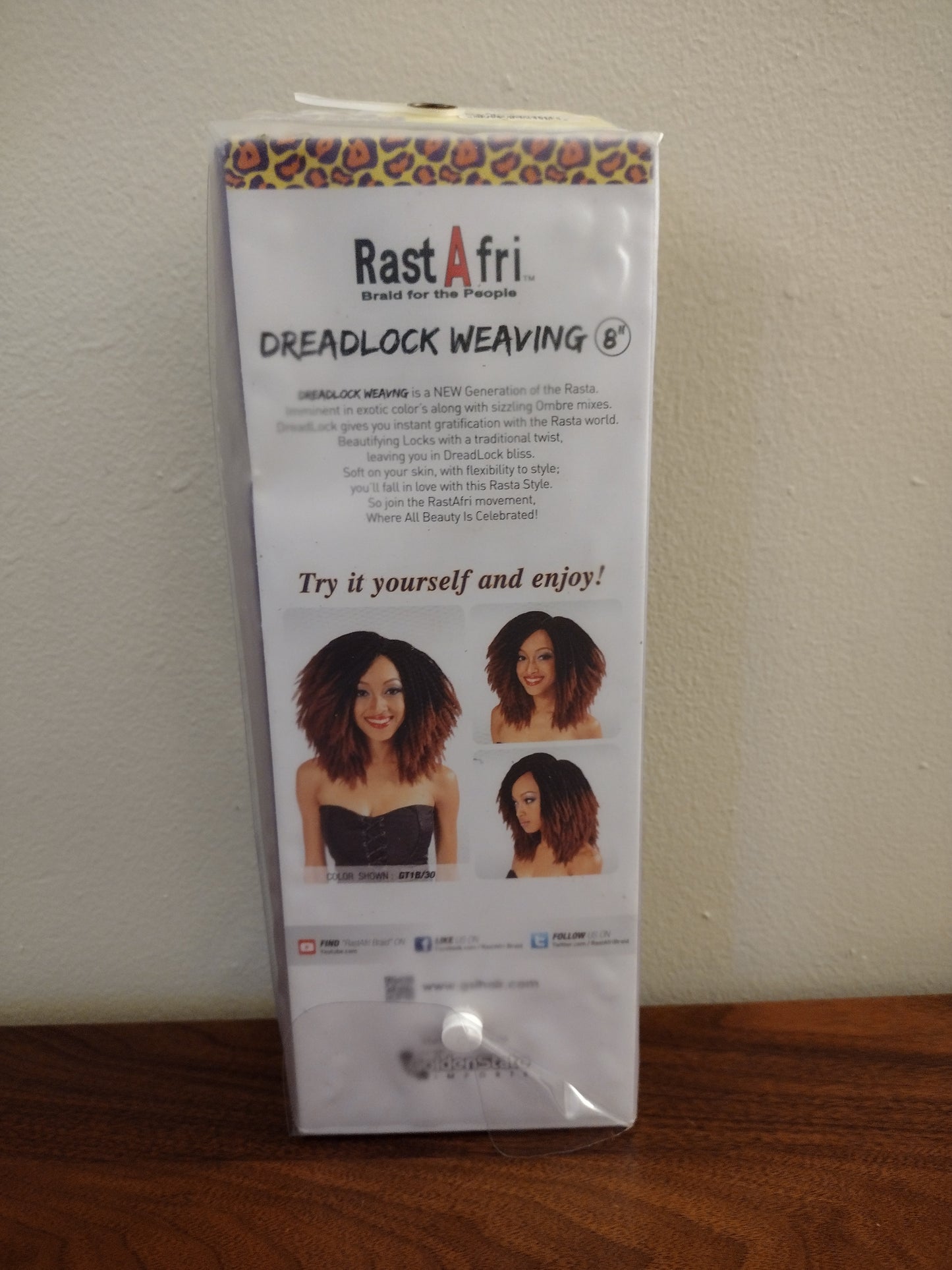 Rast A fri Synthetic Hair Dreadlock Weaving 8"