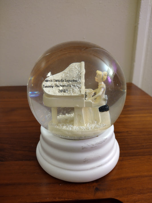 Glass Snow Globe in Collectibles - Alexis Daniella Saperstein - Saturday The Ninth Of February 2002
