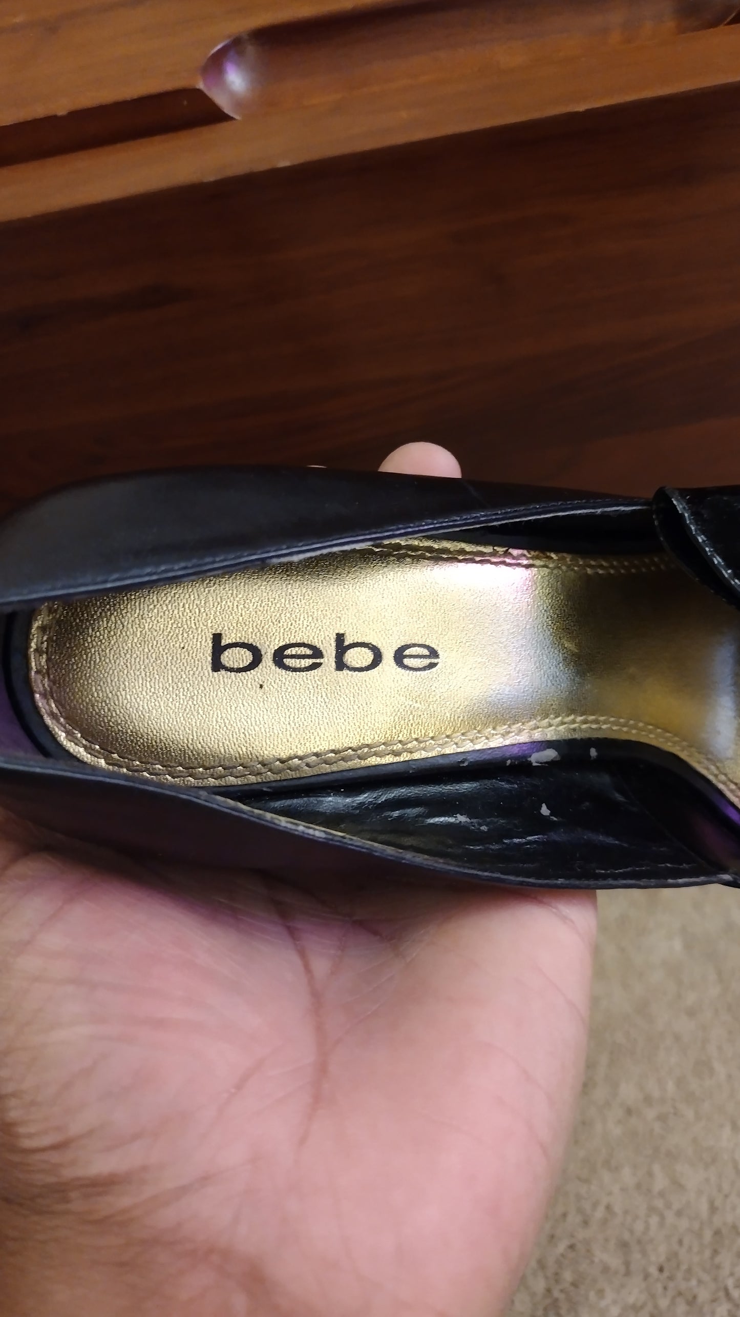 Bebe Dania Black 4" Heels
