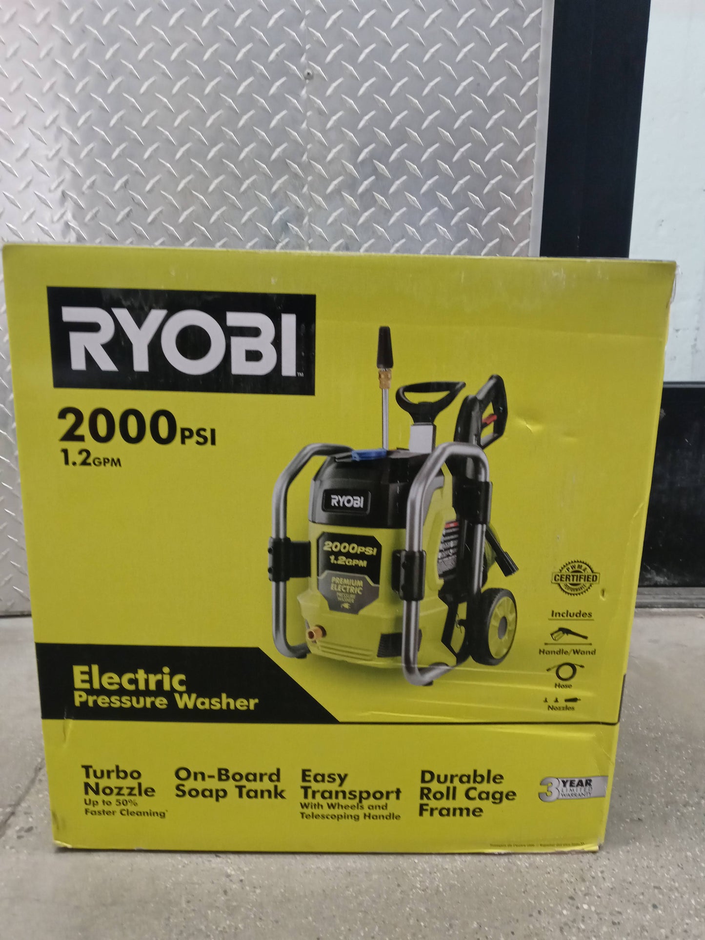 Ryobi 2000 Psi Electric Pressure Washer Open Box