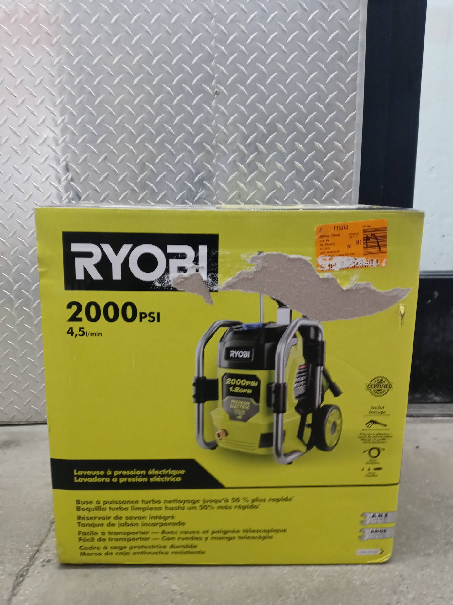 Ryobi 2000 Psi Electric Pressure Washer Open Box