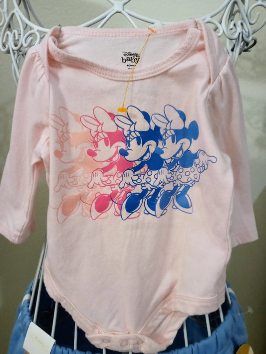 Disney Baby Girls Pre Owned Pink 1 Piece Size 3M -