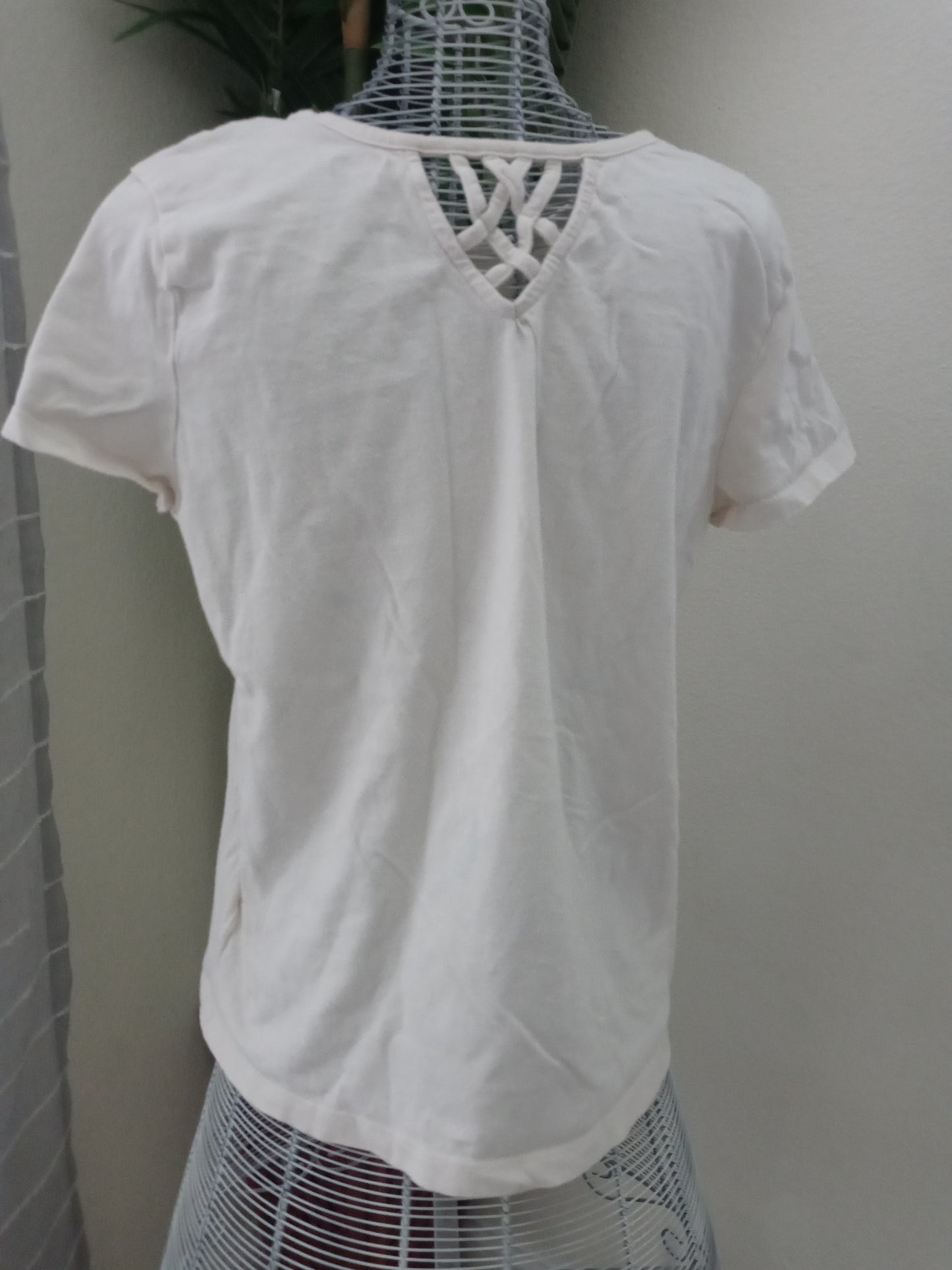 Old Navy - High Five's Good Vibes Lattice Girls T Shirt - Size XL -