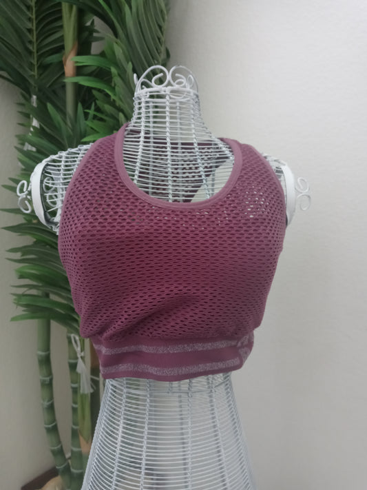 Aeropostale Women's S/P purple sports bra - Small / Petite - Pre Owned