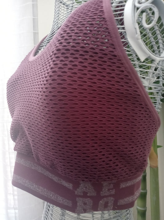Aeropostale Women's S/P purple sports bra - Small / Petite - Pre Owned