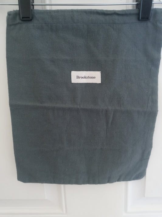 Brook Stone Grey Dust Bag Pre Owned Fair Condition