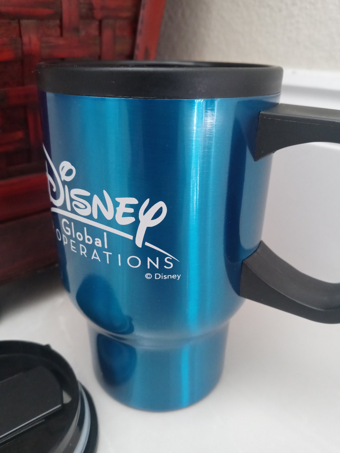 Disney Global HP operations Blue Tumbler With Lid