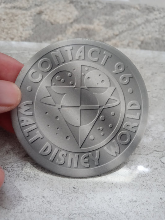 Walt Disney World CONTACT 1996 Cancelled Sci-Fi Convention Icon Logo Button