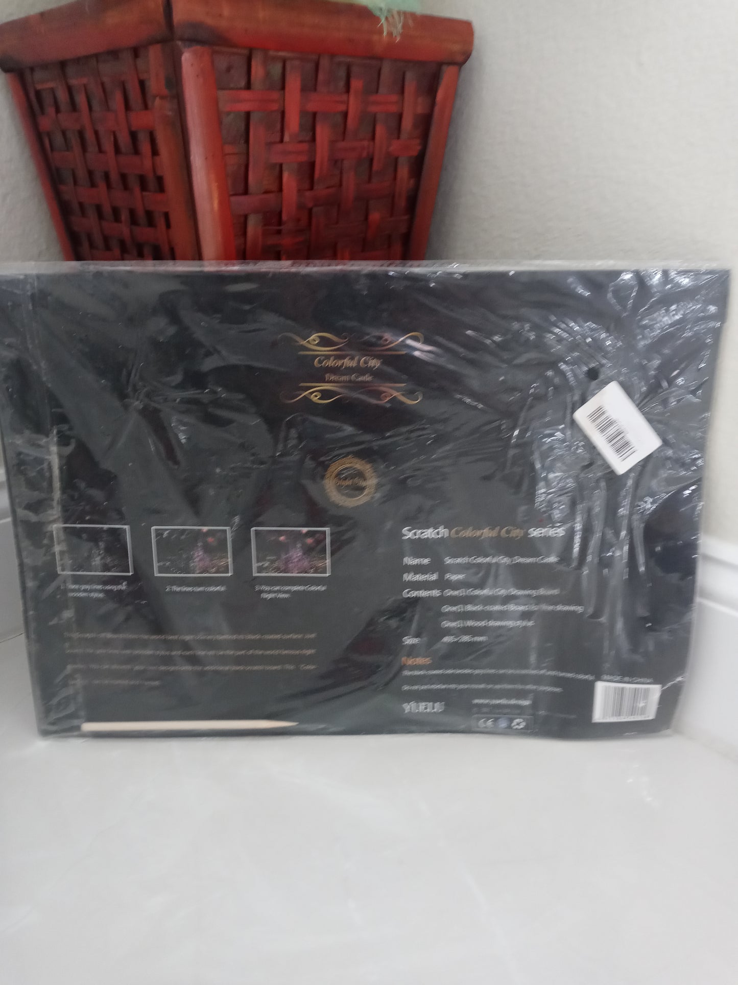 Scratch-Off Art Drawing Dream Castle Sketch kit Sealed Teen Adult 16x11in..