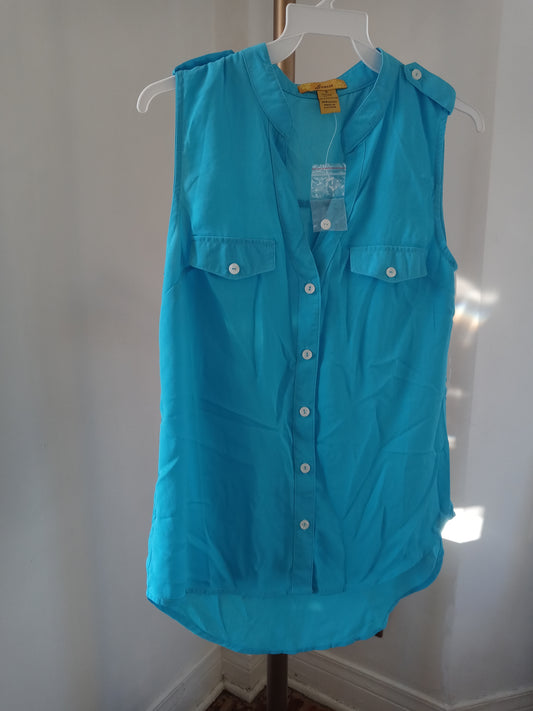 Women's Blue Blouse Top Brand New