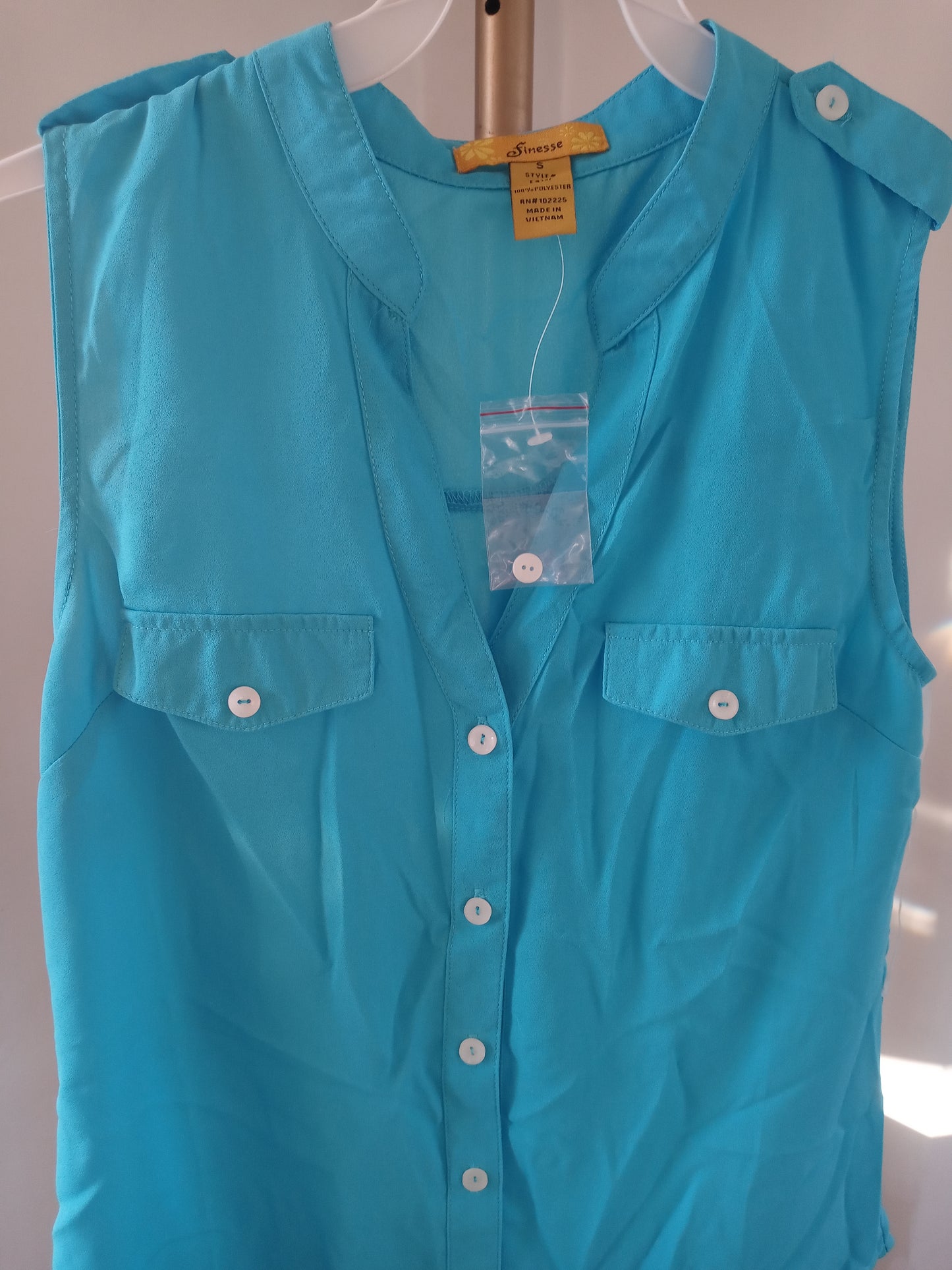 Women's Blue Blouse Top Brand New