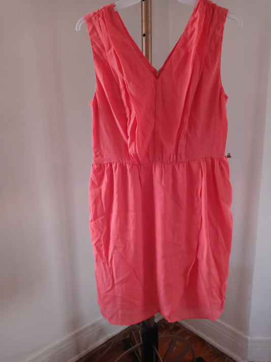 Esley Women's Dress In Peach / Orange - Style# 58246 D-H - Brand New With Tags