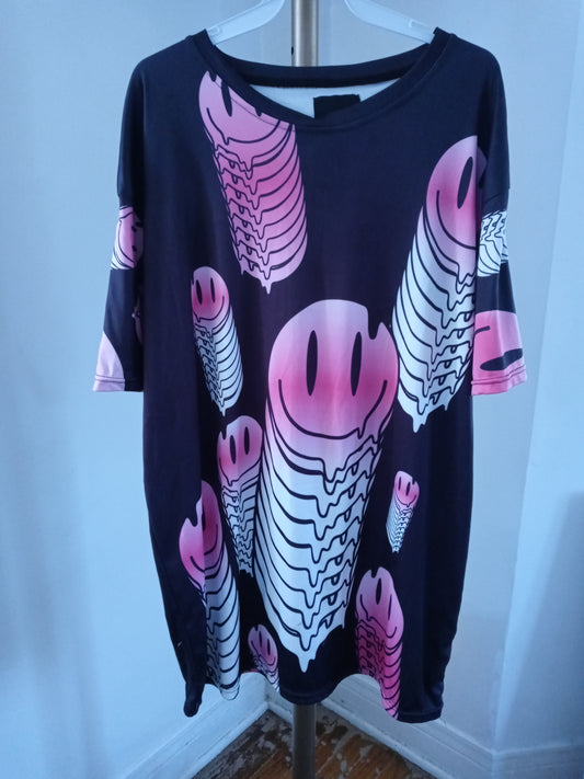 Chams Women's Knee Length T Shirt Slip Dress