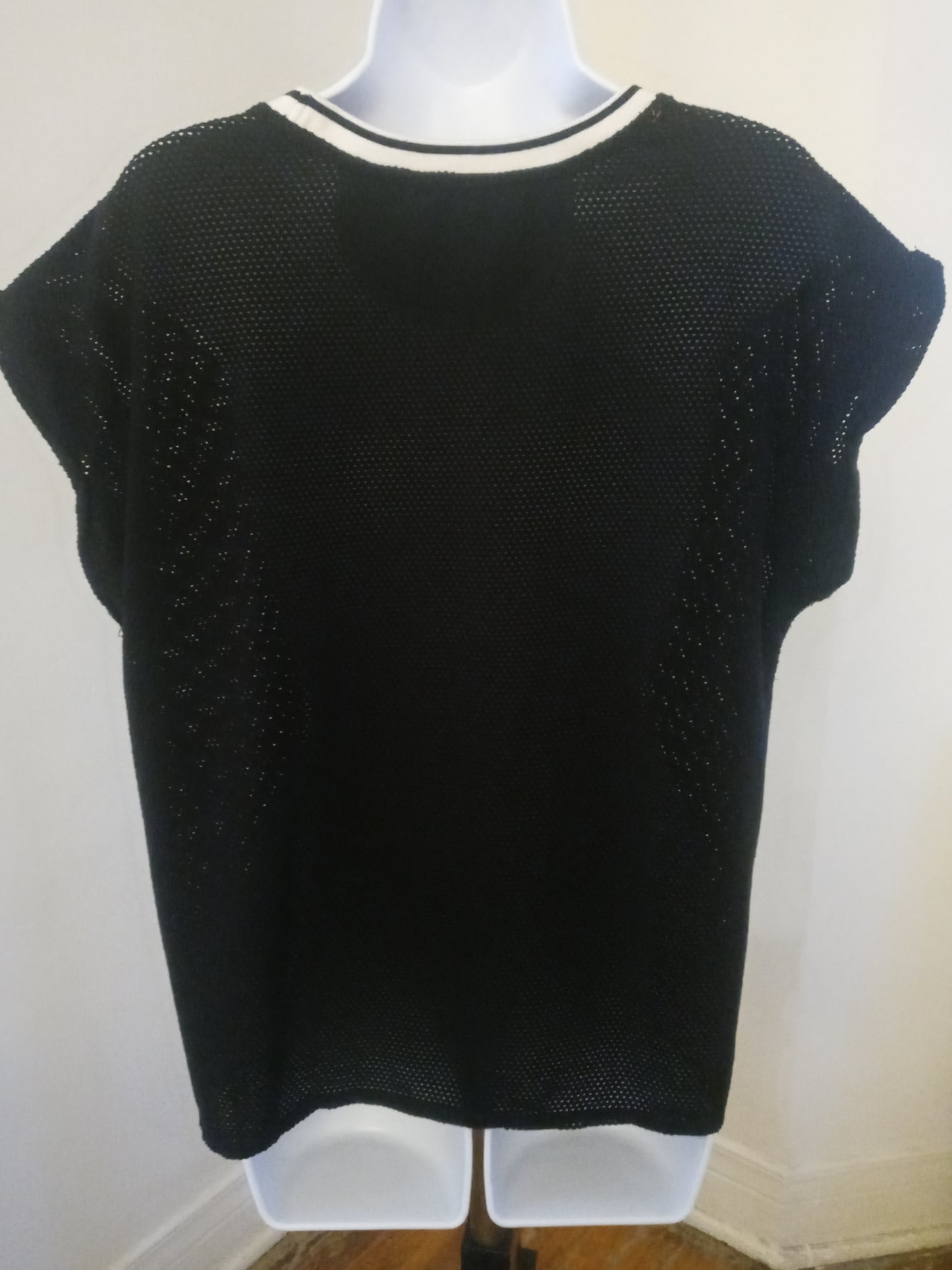 Calvin Klein Performance Women's Sheer Mesh Short Sleeve Top