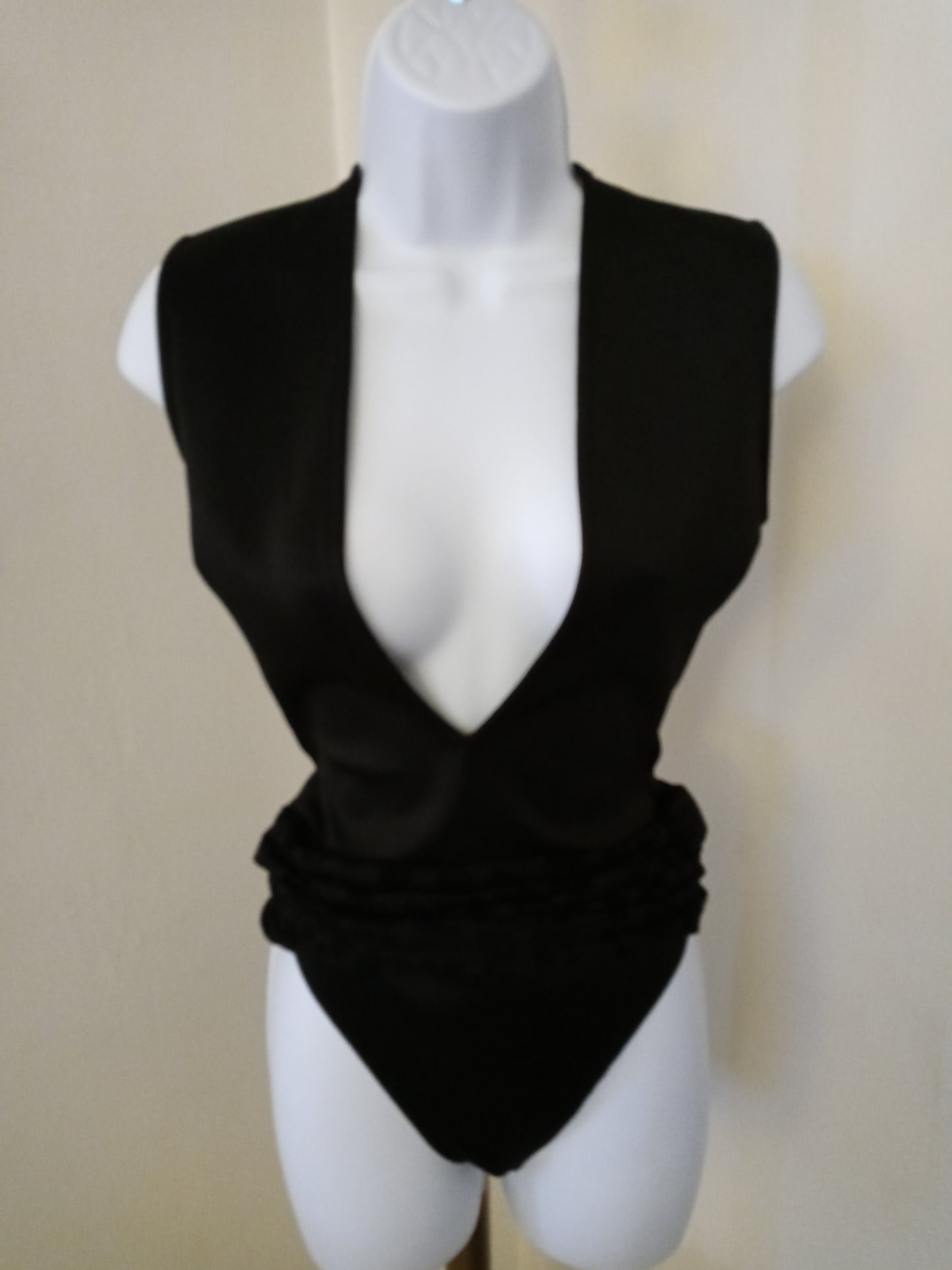 Fashion Nova Black v Cute Sheer Body Con Full Length Sleeveless Maxi Dress In Black