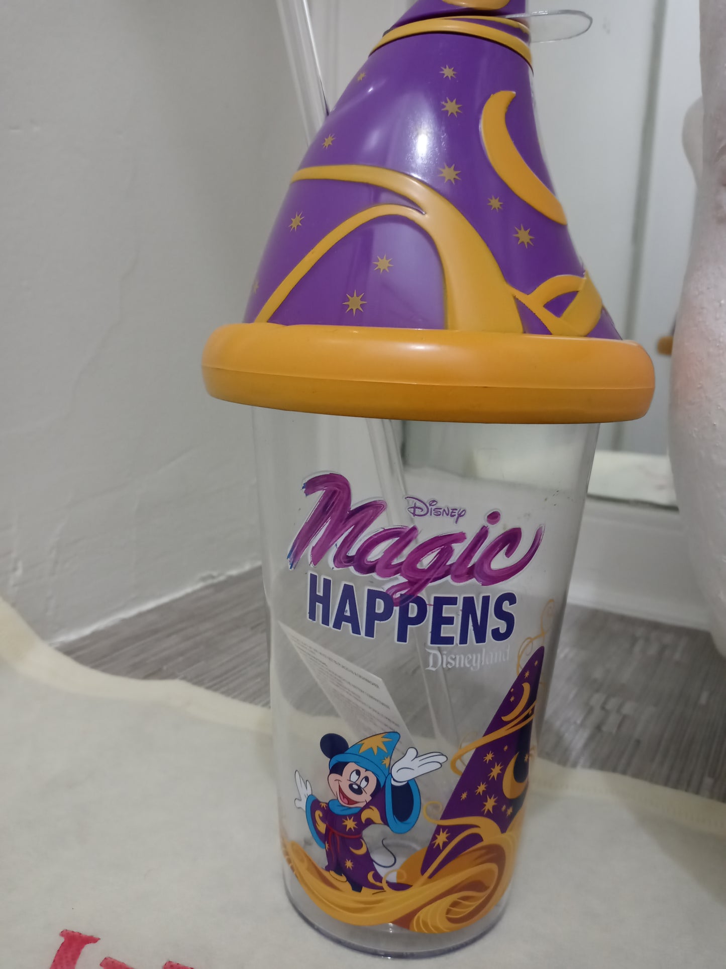 Disney Disneyland Where The Magic Happens Light Up Mickey Mouse Sorcerer Cup