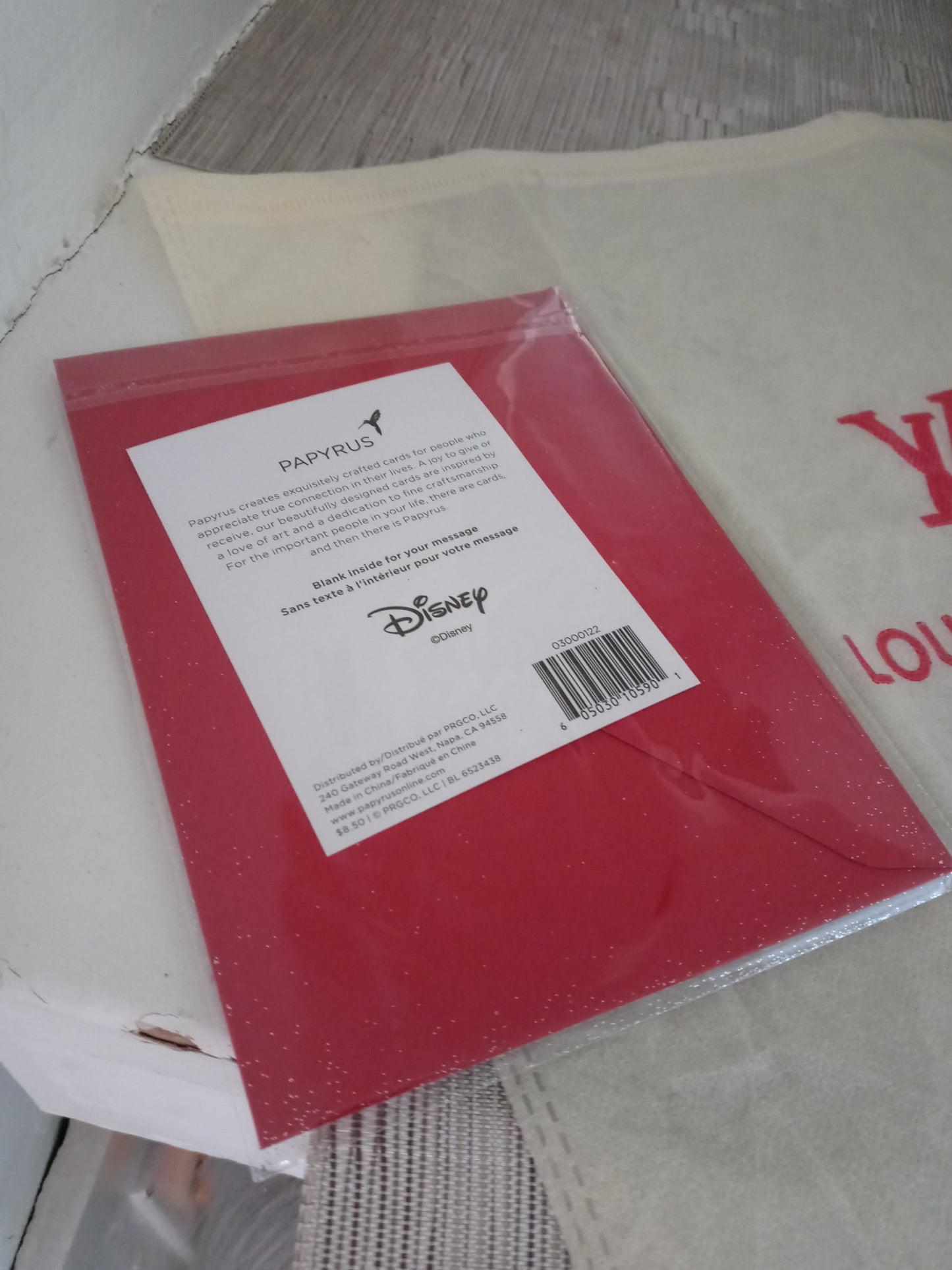 Disney Papyrus Mickey Mouse Glitter Sparkle Card - Original Package Never Opened - Personal Cards