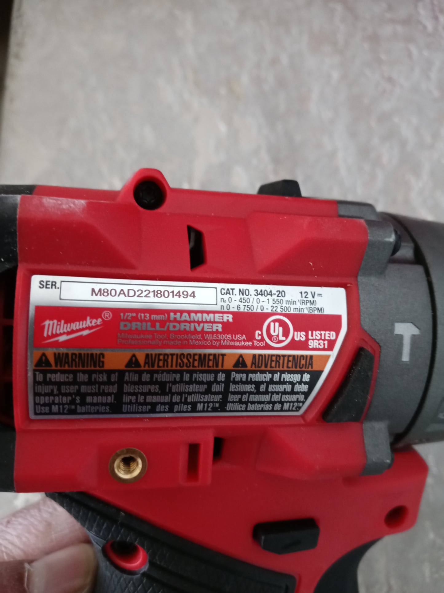 Milwaukee M12 FUEL 1/2" Hammer Drill Driver