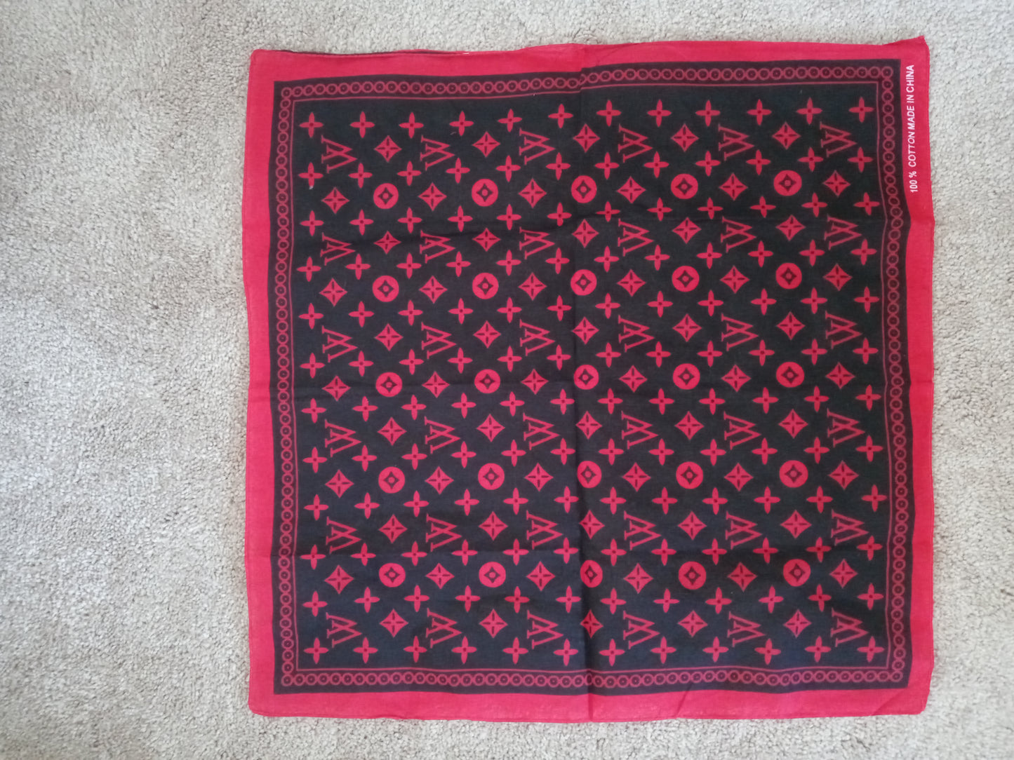 Women's Black & Red Scarf Open Box - Never Used No Tags