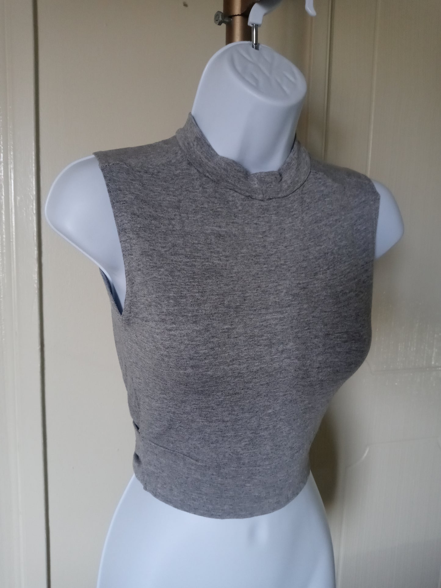 TopShop Women's Grey Sleeveless Blouse Top