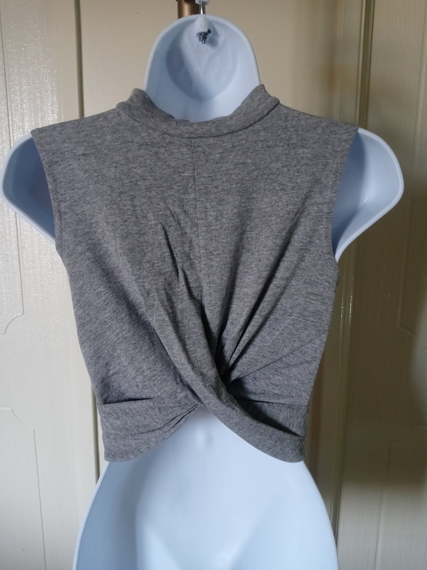 TopShop Women's Grey Sleeveless Blouse Top