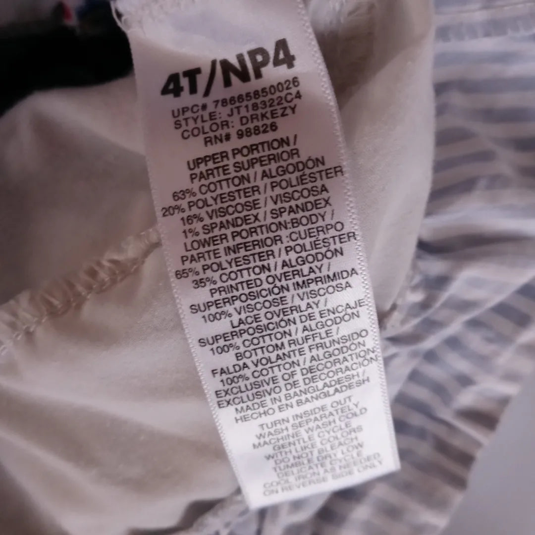 Jordache Bib Overalls Dress Size 4T