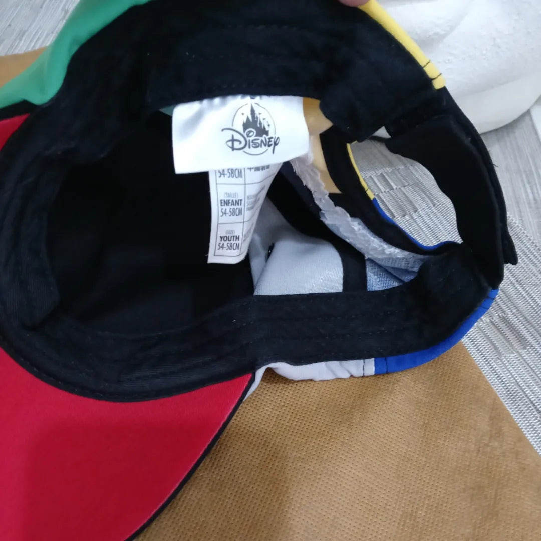 Disney Parks Youth 2021 Adjustable Mickey Mouse Block Colorful Baseball Cap
