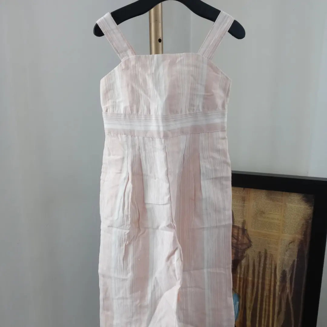 Tommy Bahama Kids Girls 1pc Pink & White Jumpsuit - Bow Tie in the front / No Pockets