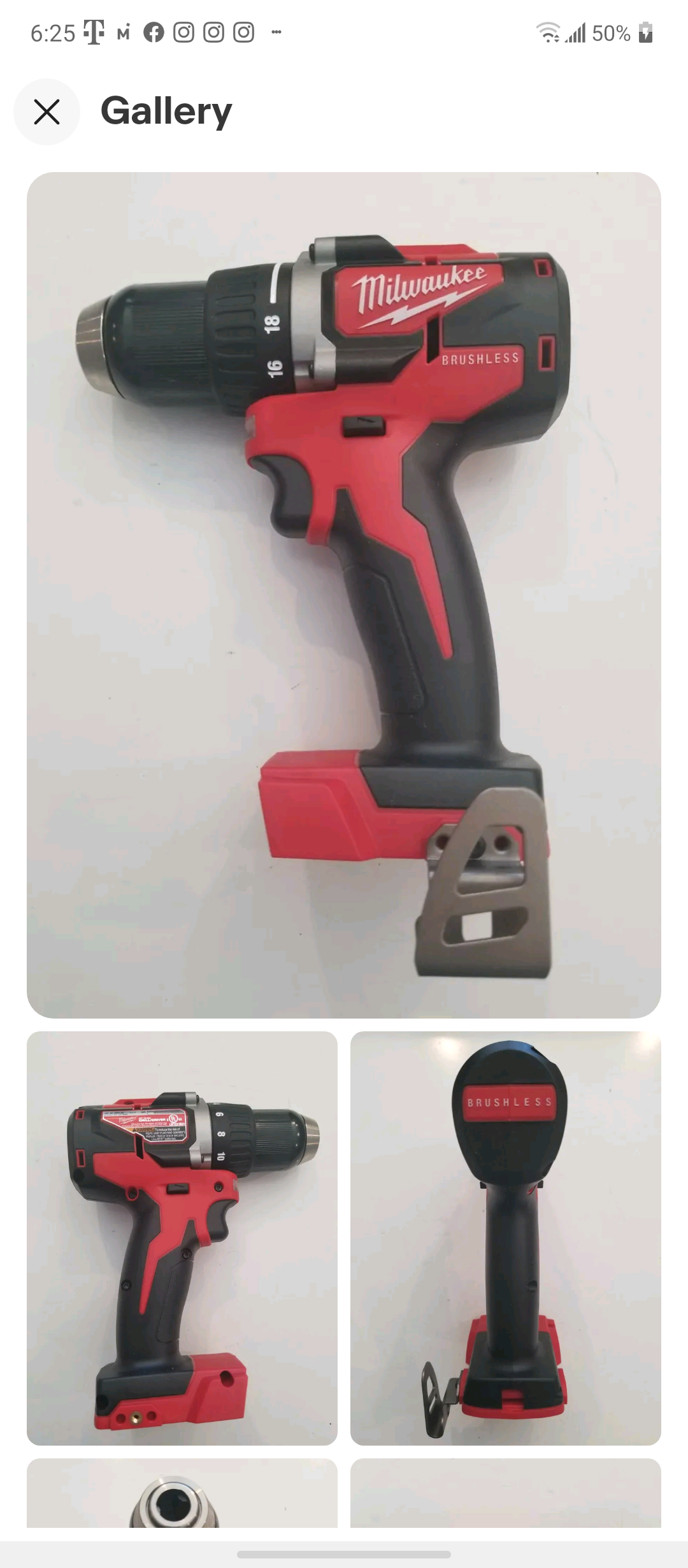MILWAUKEE 2801-20 18 VOLT 1/2'' BRUSHLESS COMPACT DRILL/DRIVER TOOL ONLY
