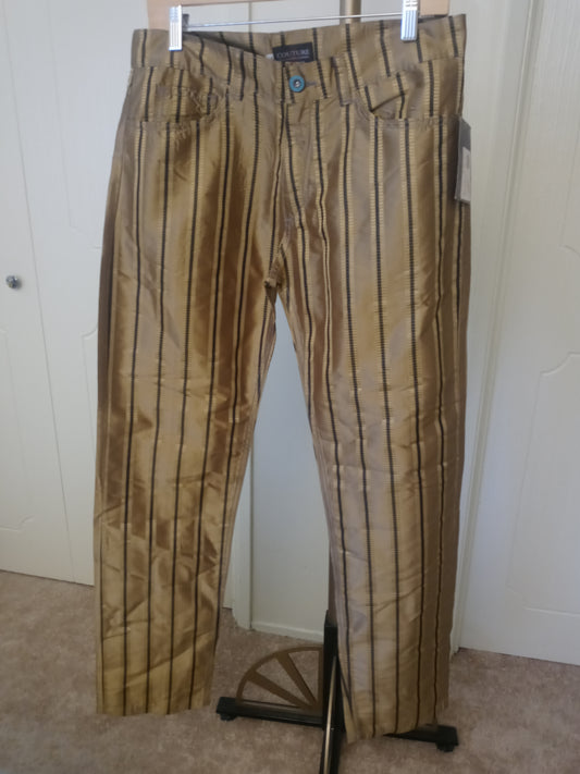 Couture Rocco Block Vert Stripe Men's Dress Pants