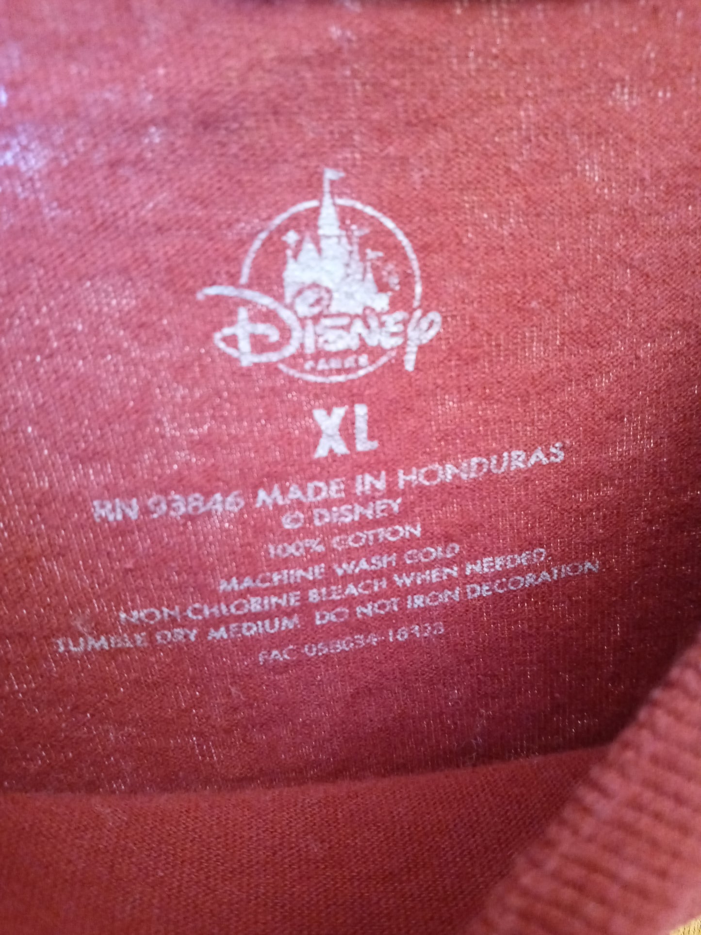 Disney Parks Mickey And Minnie Mouse Walt Disney World Maroon T Shirt XL