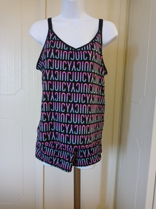 Juicy Couture Los Angeles Women's Sleeveless Multi Color Tank Top Sleepwear Set - Top & Bottom