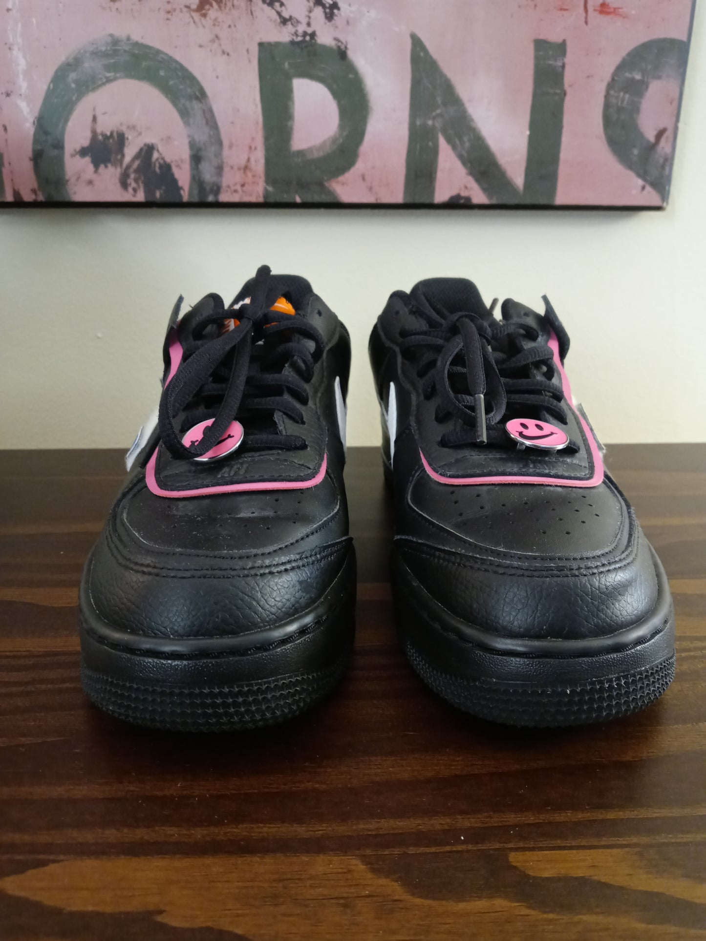 Nike Womens Air Force 1 Low Shadow CU4743-001 Black Casual Shoes Sneakers Size- 8