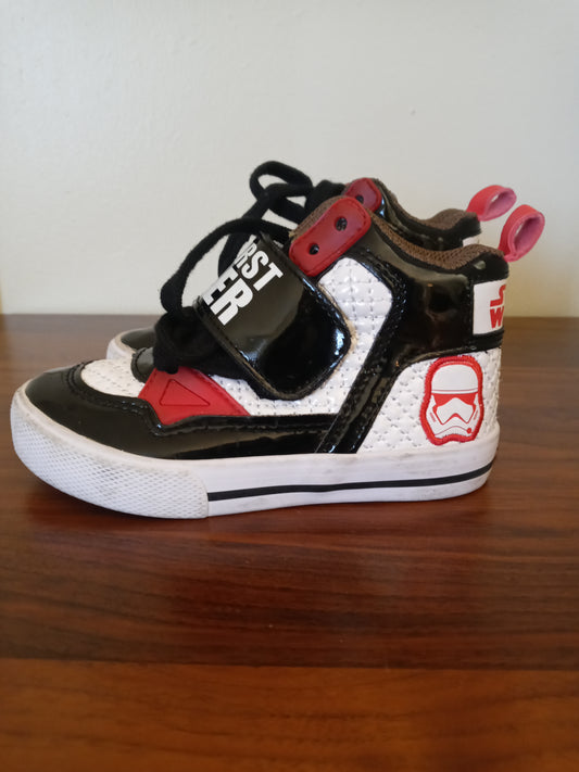 Disney Star Wars Storm Troopers The First Order High top Boy's Sneakers Size - 9