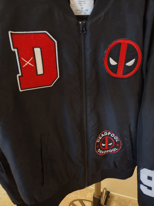 Marvel Deadpool Men's Bomber Jacket Black
