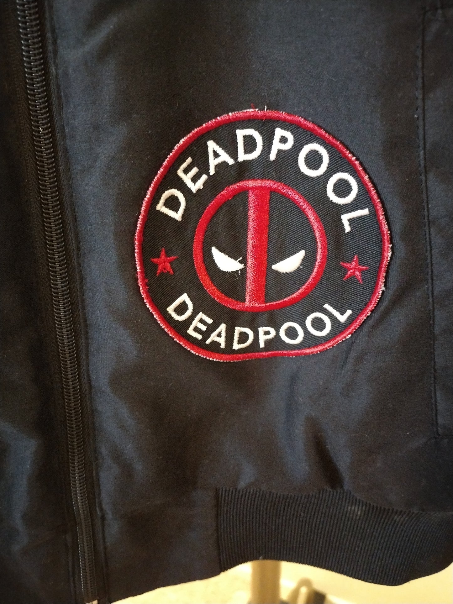 Marvel Deadpool Men's Bomber Jacket Black