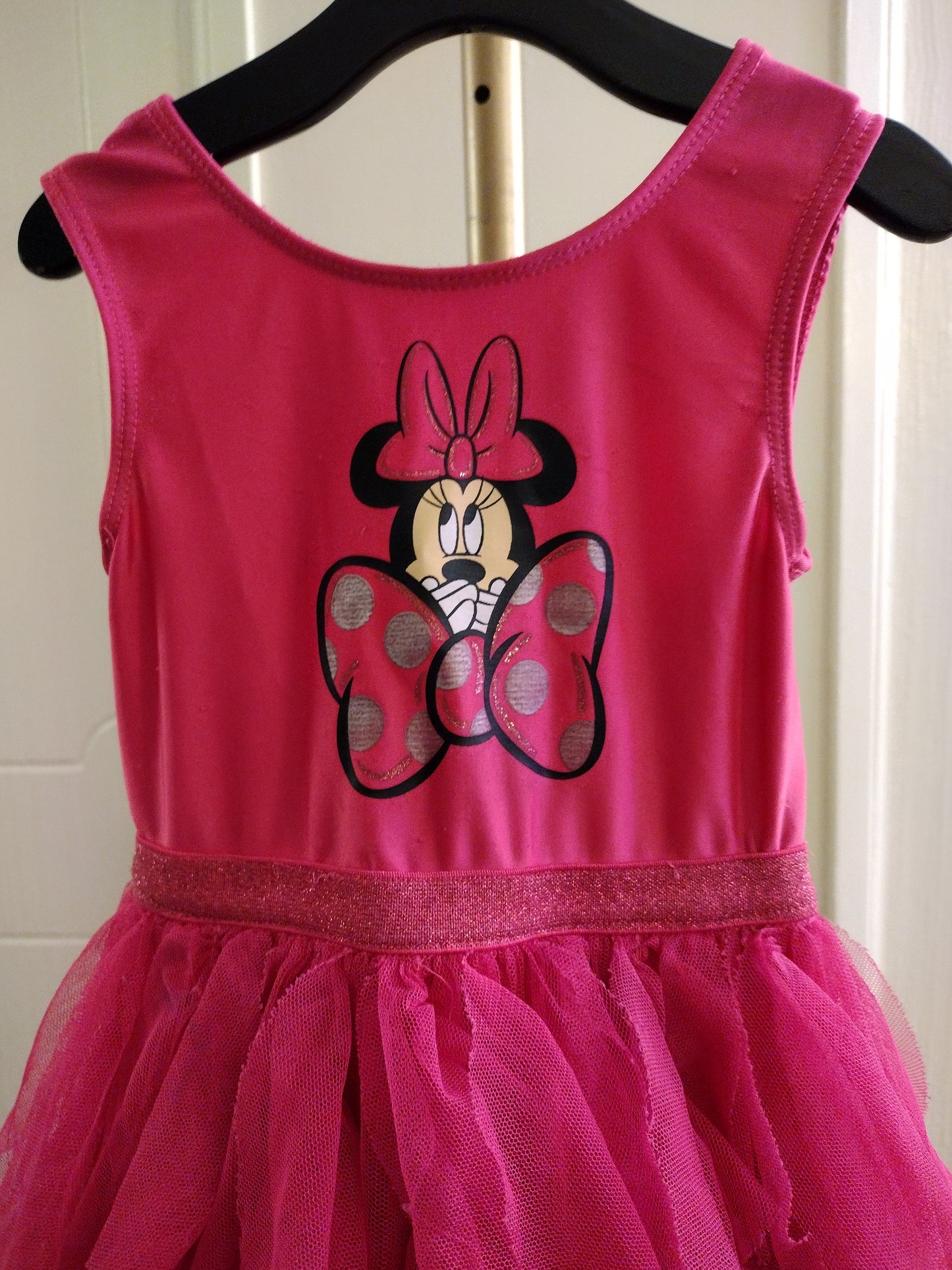 Disney Minnie Mouse Pink Leotard Tutu Dress Girls Fantasy Play Costume