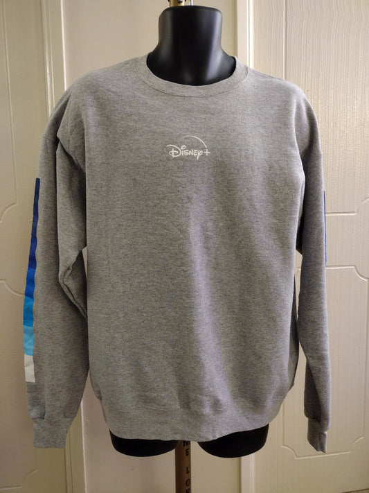 Disney Sweater Logo Gray/Blue Long Sleeve