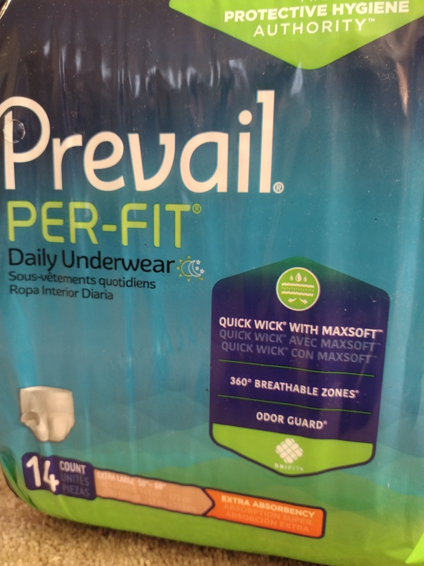 Prevail Per & Fit Adult Daily Underwear