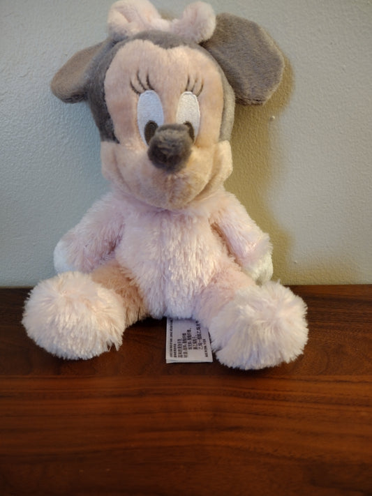 Disney Minnie Mouse Plush Baby Bell Rattle