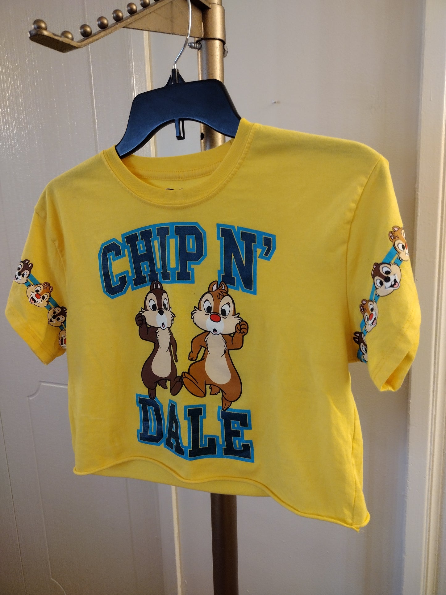 Disney Chip N Dale Women's In Trouble Again! #43 Cut Off T Shirt