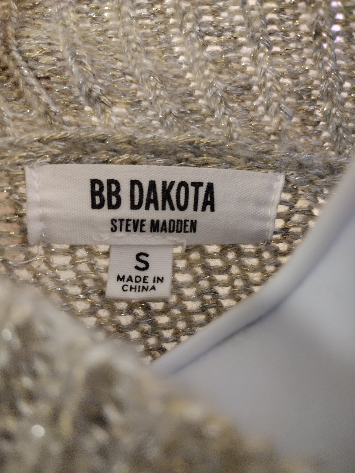 BB Dakota Steve Madden Mock Neck Grey Long Sleeve Sweater