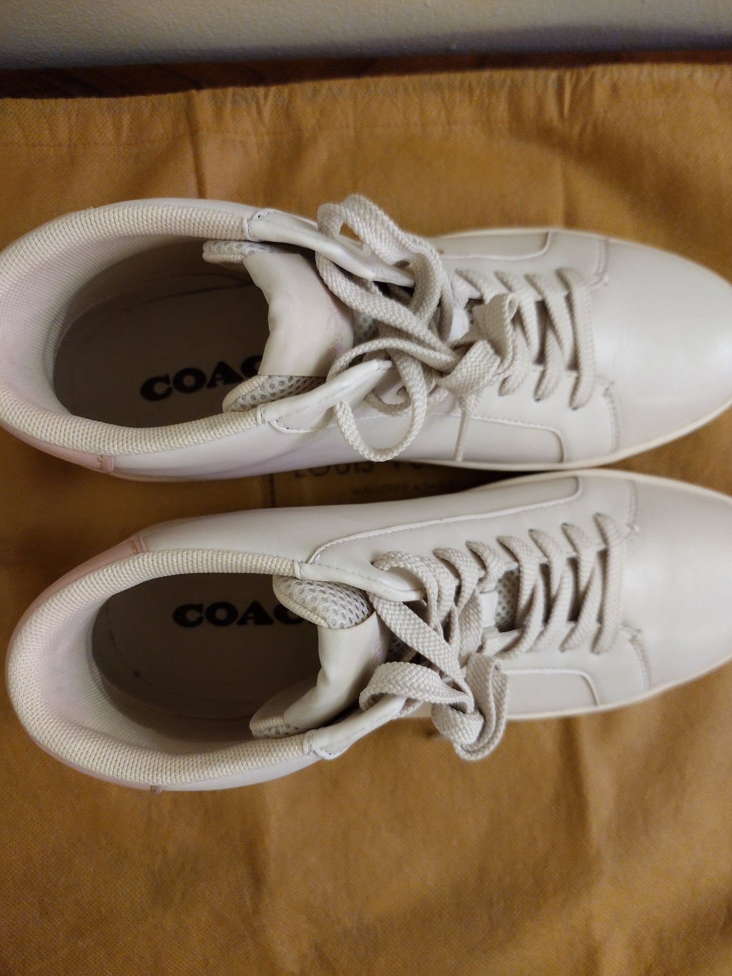 COACH Clip Leather High Top Sneakers - Wmns 9.5