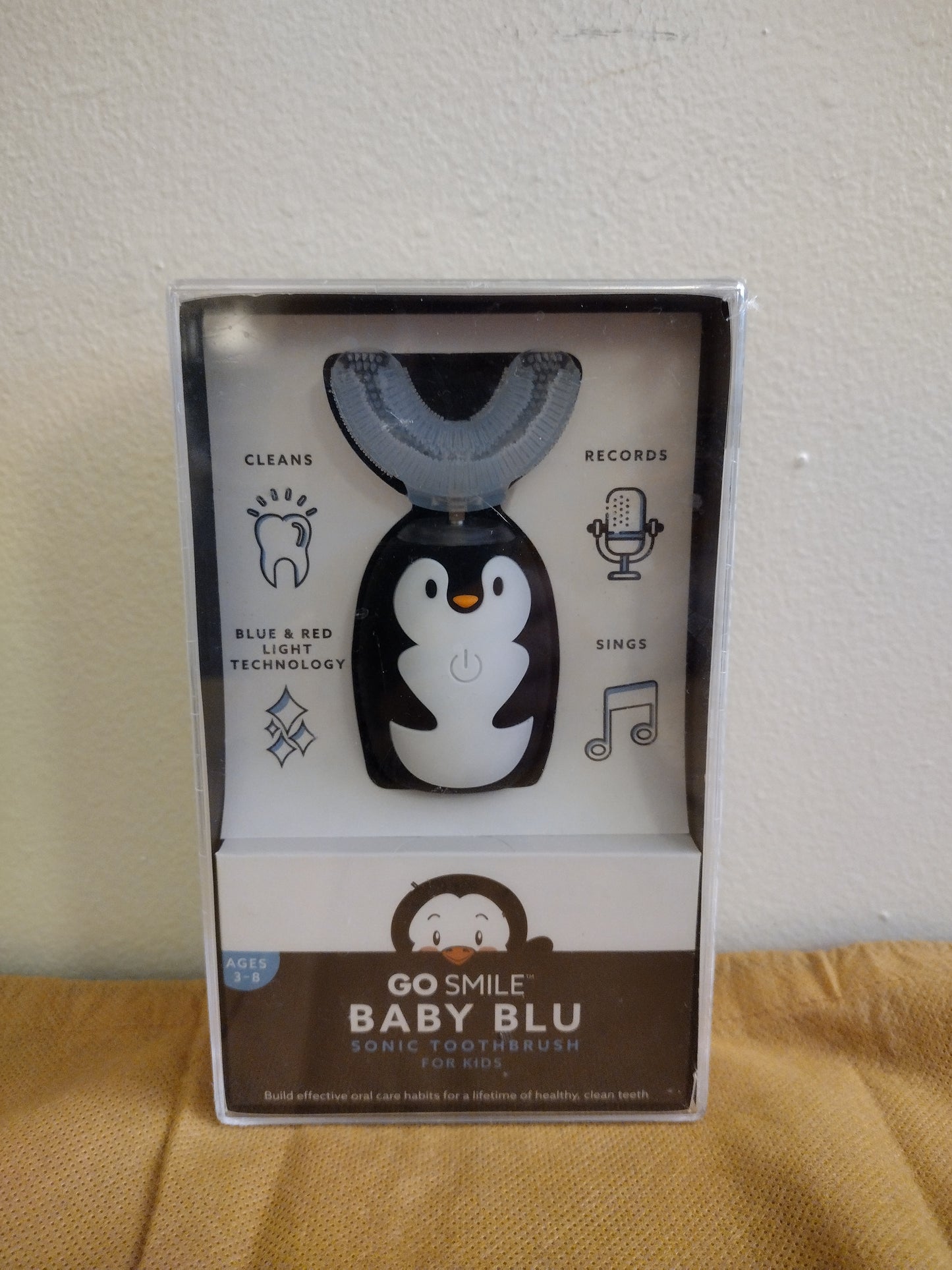 Baby BLU 360° Blue & Red Light Toothbrush - Piper the Penguin