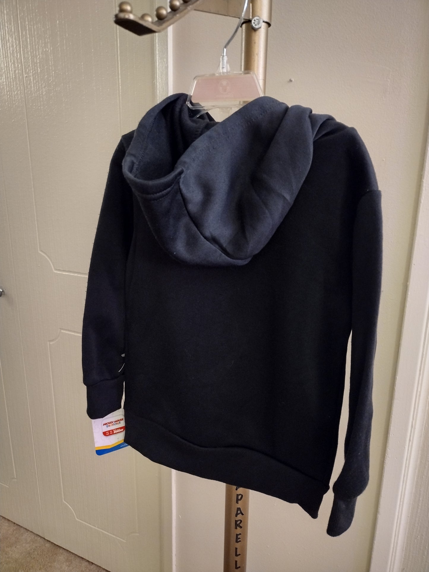 Disney Junior Mickey Long Sleeve Black Multi Color Hooded Sweater