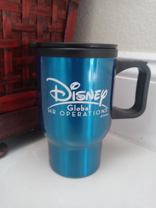 Disney Global HP operations Blue Tumbler With Lid