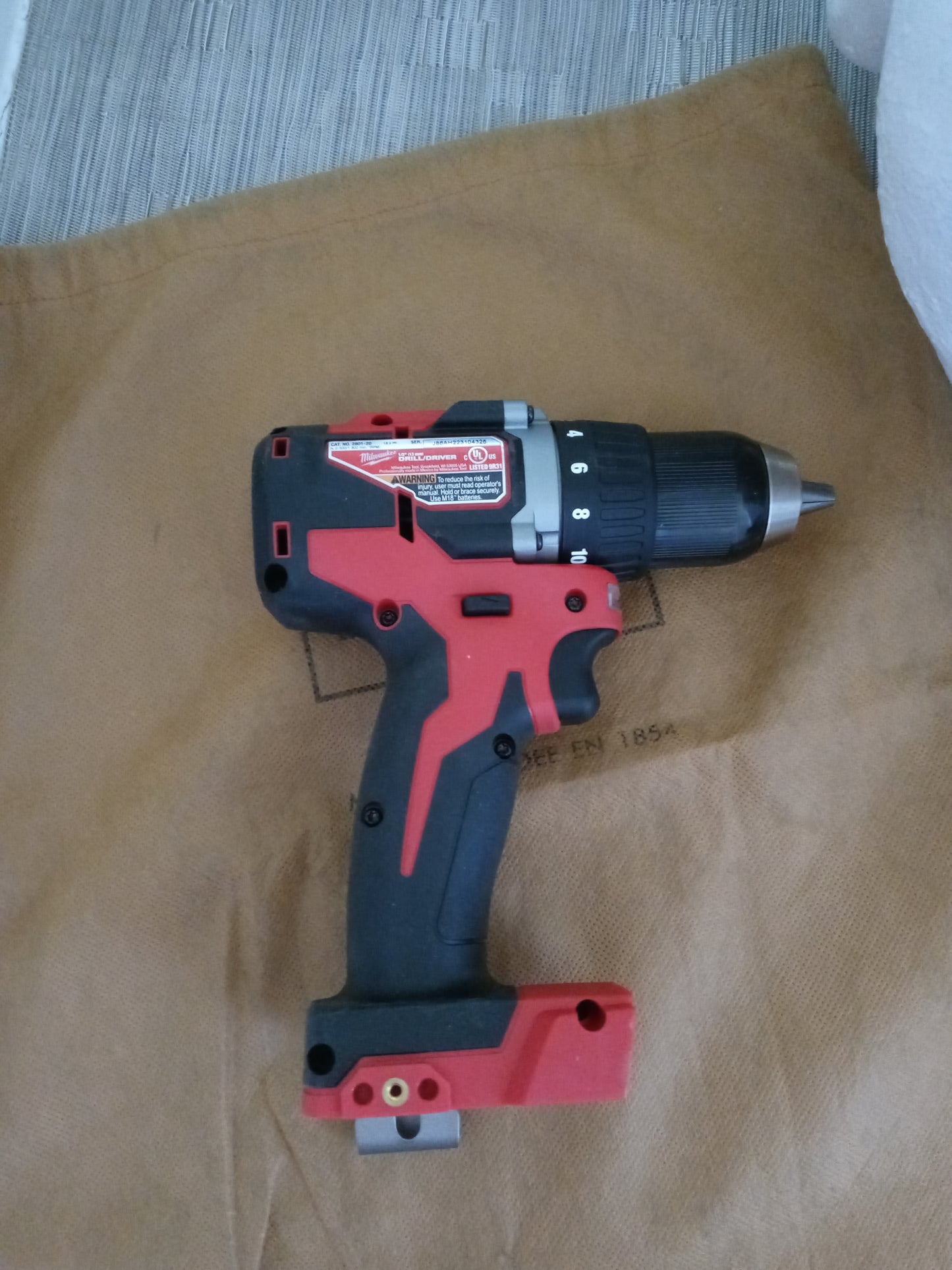 MILWAUKEE 2801-20 18 VOLT 1/2'' BRUSHLESS COMPACT DRILL/DRIVER TOOL ONLY