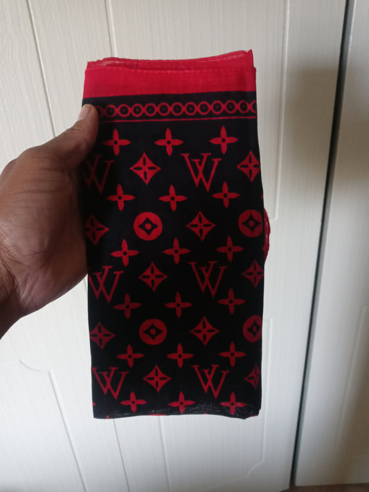 Women's Black & Red Scarf   Open Box - Never Used  No Tags