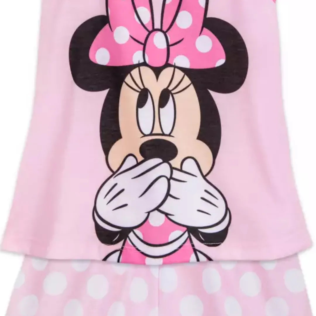 Disney Minnie Mouse Pink Sleeveless Short Sleep Shirt for Girls - Kid's Girls Size 9